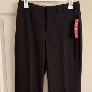 Black wide leg dress pants